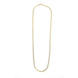 14Kt Yellow Gold Oval Zipper Necklace (4.40gr)